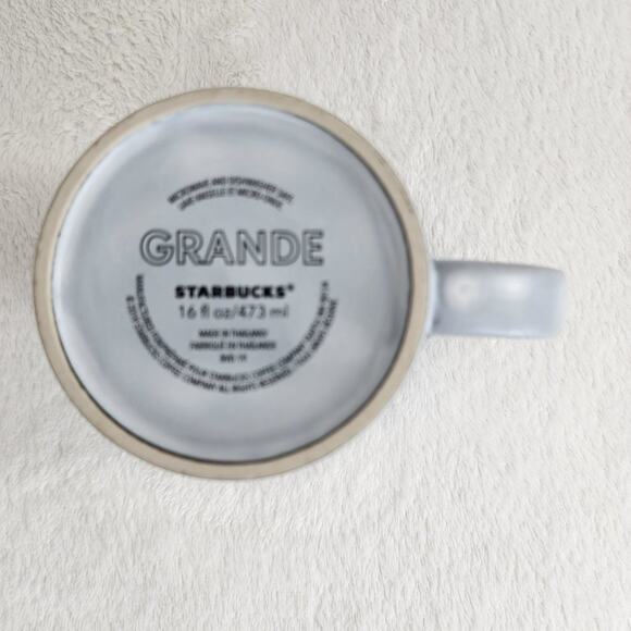 2019 Starbucks Grey Siren Grande Anniversary Mug 16 oz Large Mermaid Matte - Picture 6 of 7